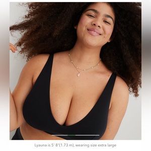 NWT - Aerie SMOOTHEZ Mesh Plunge Bralette (XL)